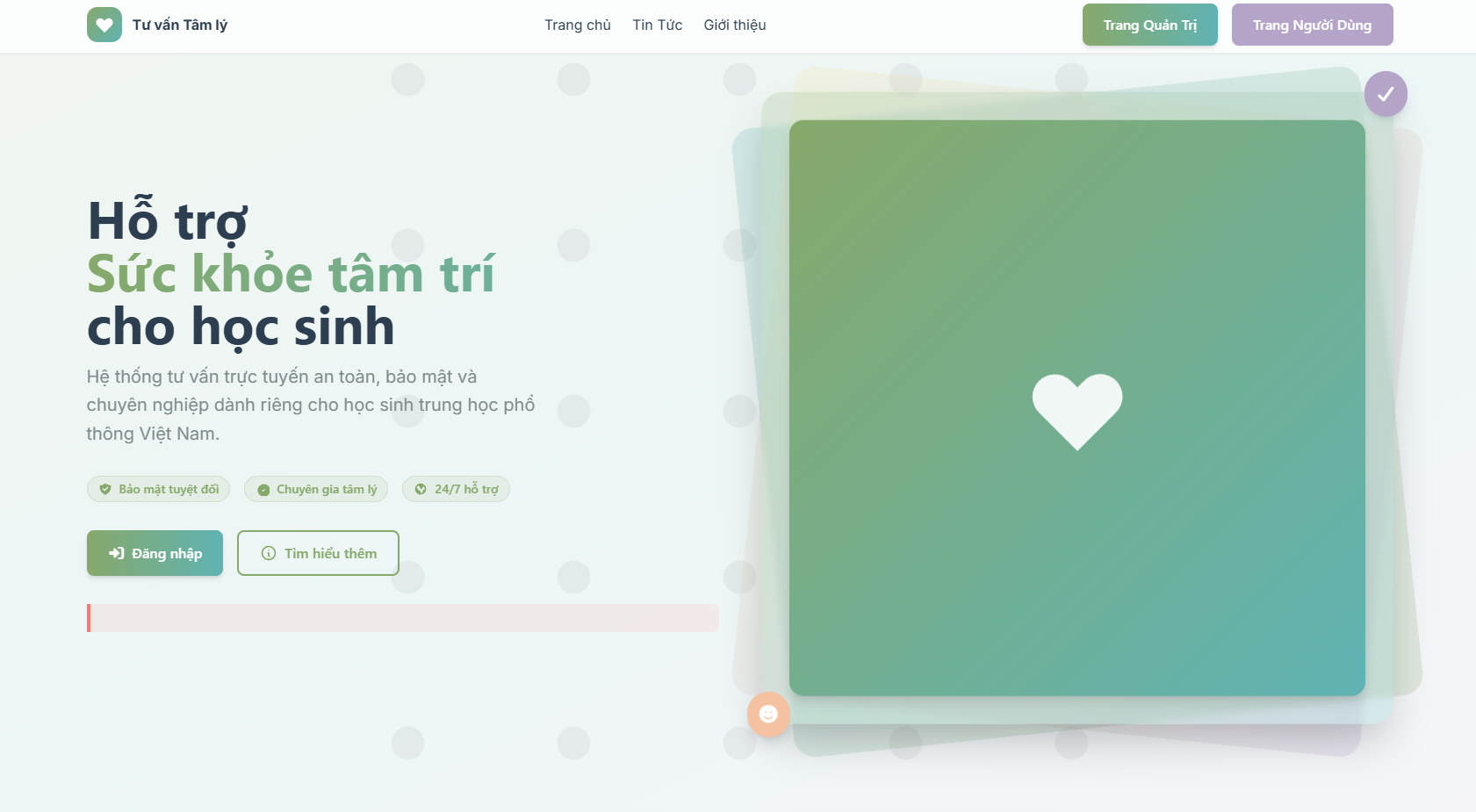 Poster về ứng dụng tư vấn tâm lý